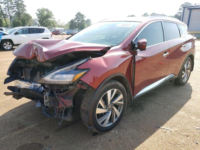 Salvage cars for sale from Copart Longview, TX: 2020 Nissan Murano SL