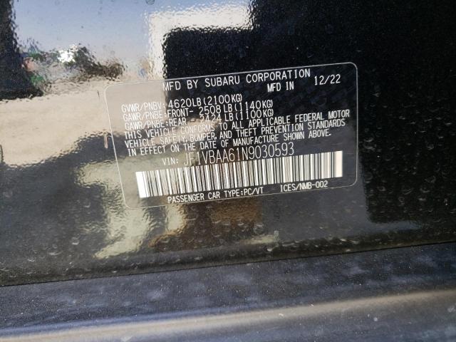 JF1VBAA61N9030593 Subaru WRX
