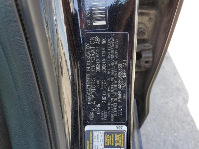 KNAFK5A83H5680669 KIA FORTE LX