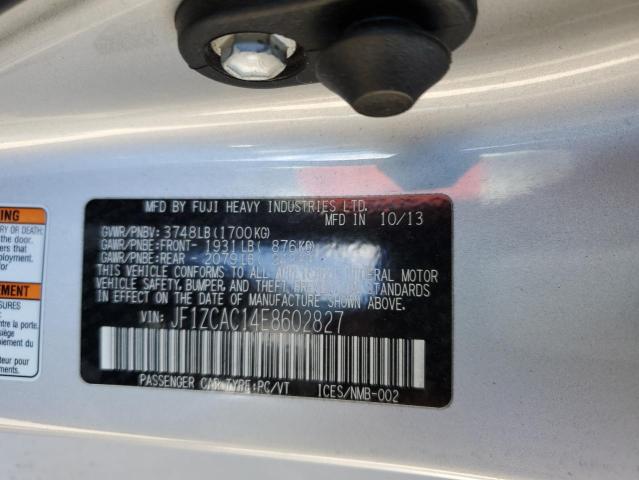 JF1ZCAC14E8602827 Subaru Brz 2.0 Limited