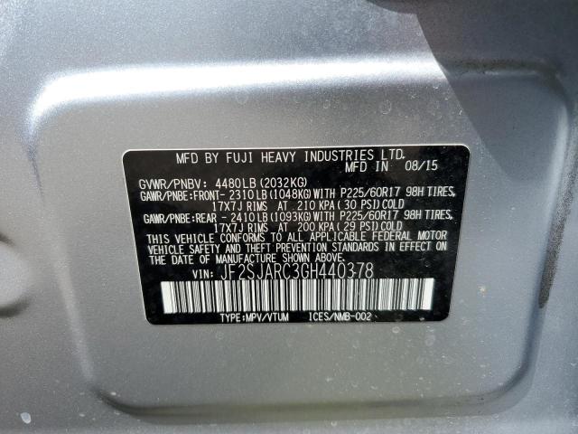JF2SJARC3GH440378 Subaru Forester 2.5i Limited