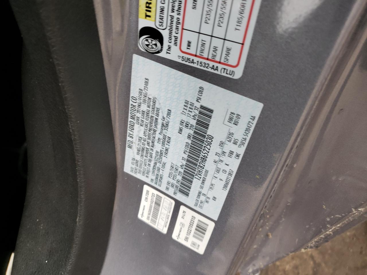 2006 Ford Mustang Gt VIN: 1ZVHT82H865225030 Lot: 47281063