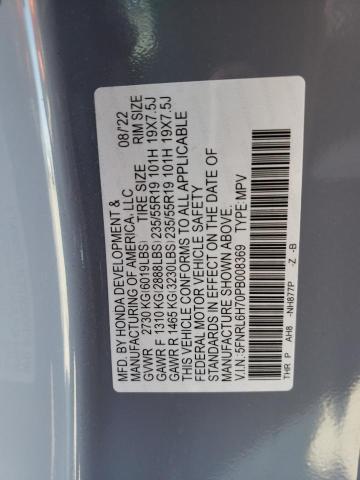 2023 HONDA ODYSSEY SP 5FNRL6H70PB008369