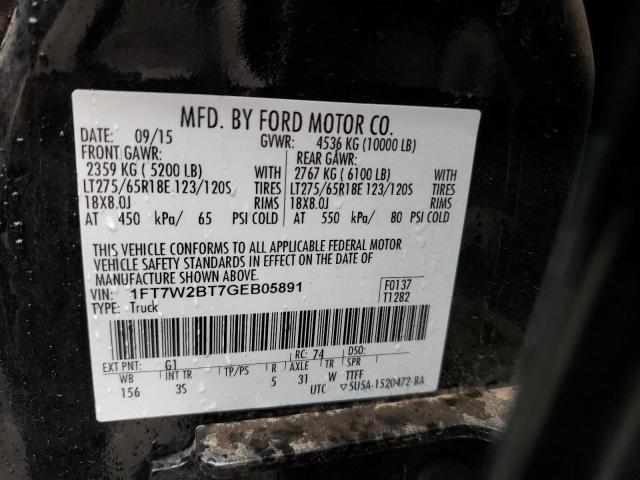 1FT7W2BT7GEB05891 Ford F250 Super Duty