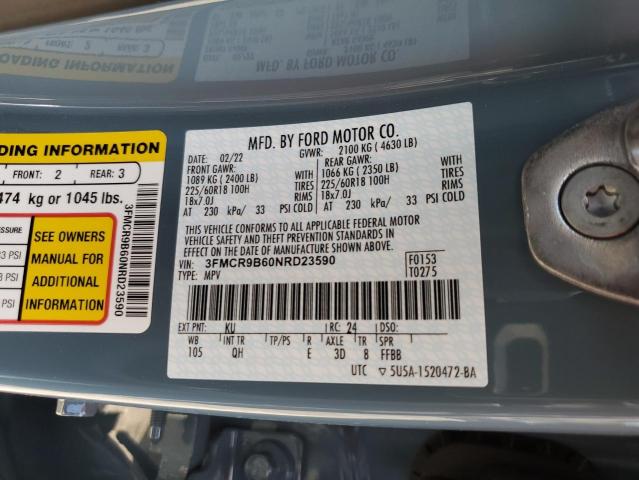 3FMCR9B60NRD23590 Ford Bronco Sport Big Bend