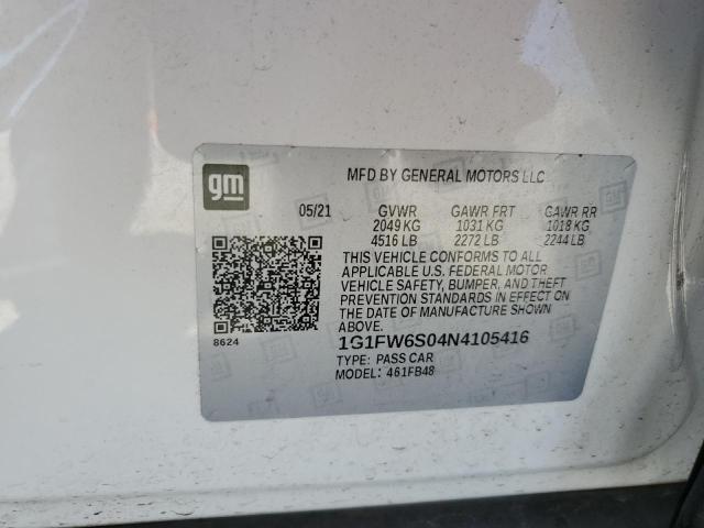 2022 CHEVROLET BOLT EV 1L - 1G1FW6S04N4105416
