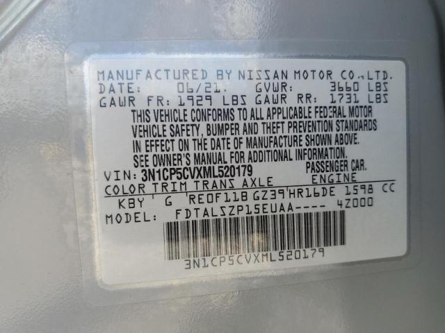 2021 NISSAN KICKS SV - 3N1CP5CVXML520179