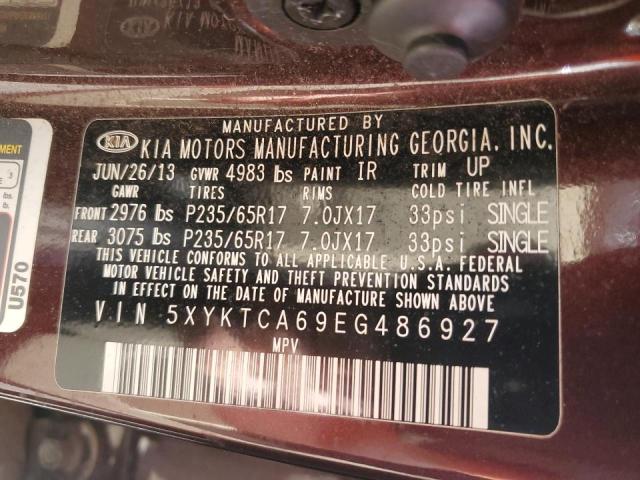 5XYKTCA69EG486927 KIA SORENTO LX
