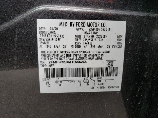 2FMPK3K96LBA56268 Ford Edge Titanium
