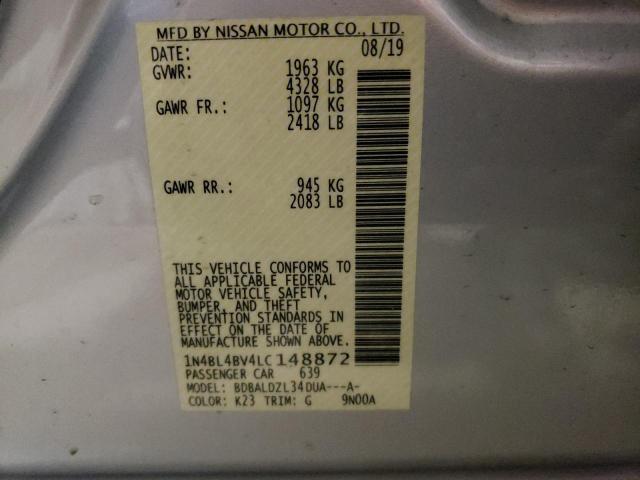 1N4BL4BV4LC148872 Nissan Altima S 12