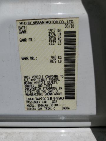 2016 NISSAN ALTIMA 2.5 - 1N4AL3AP7GC184490