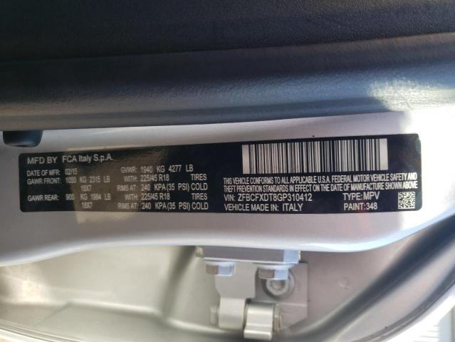 2016 FIAT 500X LOUNG ZFBCFXDT8GP310412