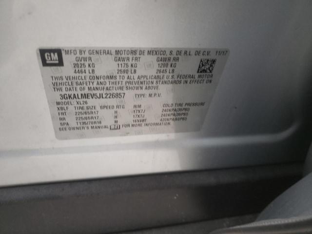 3GKALMEV5JL226857 GMC Terrain Sle