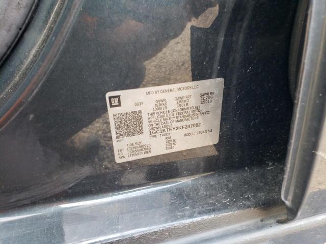 2019 CHEVROLET SILVRDO LT 1GC1KTEY2KF247082