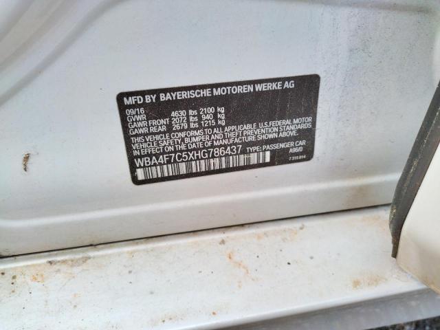2017 BMW 128I - WBA4F7C5XHG786437