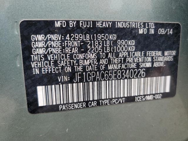 JF1GPAC65E8340226 Subaru Impreza Premium