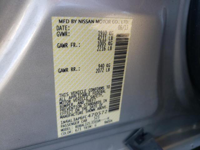 2015 NISSAN ALTIMA 2.5 - 1N4AL3AP6FC470572