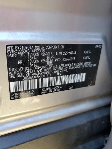 2021 TOYOTA VENZA HYBR - JTEAAAAH5MJ011714