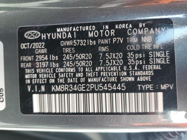 2023 HYUNDAI PALISADE X KM8R34GE2PU545445