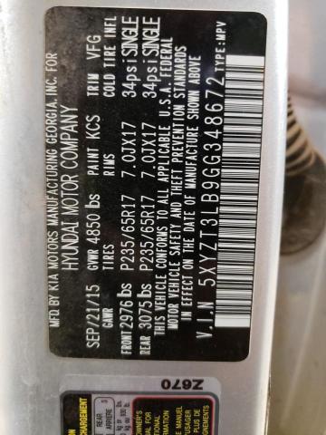5XYZT3LB9GG348672 Hyundai SANTA FE SPORT