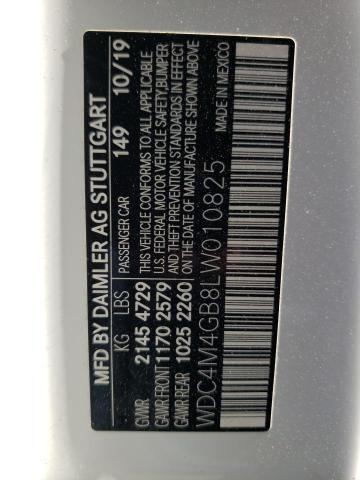 WDC4M4GB8LW010825 Mercedes-Benz GLB 250