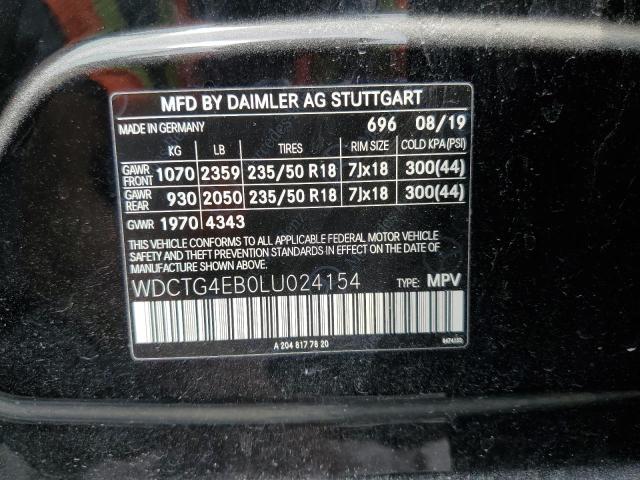 2020 MERCEDES-BENZ GLA 250 - WDCTG4EB0LU024154