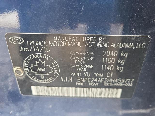 2017 HYUNDAI SONATA SE - 5NPE24AF2HH459717