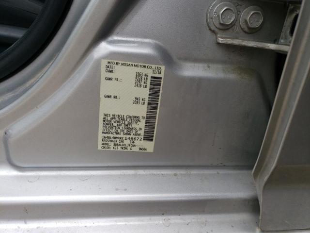 1N4BL4BVXKC146672 Nissan ALTIMA S
