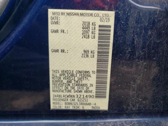 2019 NISSAN 200SX SE-R 1N4BL4CW9KN321490