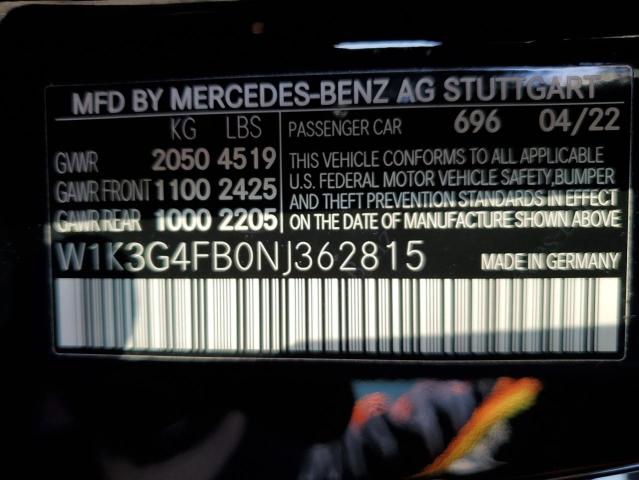 2022 MERCEDES-BENZ A 220 4MAT - W1K3G4FB0NJ362815