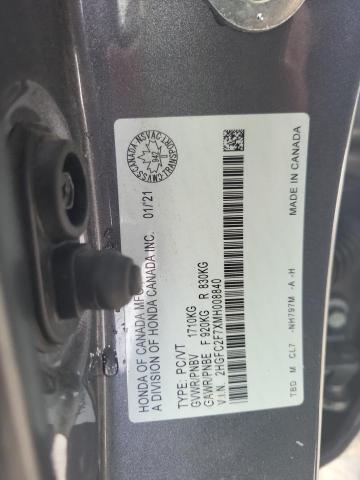 2021 HONDA CIVIC EX - 2HGFC2F7XMH008840