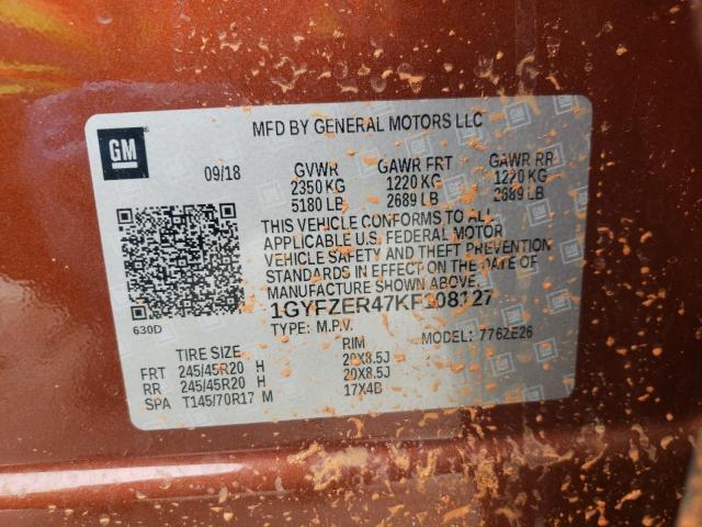 2019 CADILLAC XT4 SPORT - 1GYFZER47KF108127