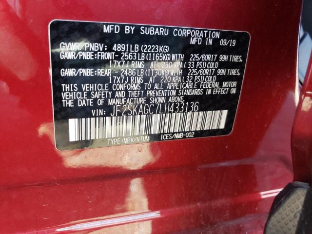 JF2SKAGC7LH433136 Subaru Forester Premium