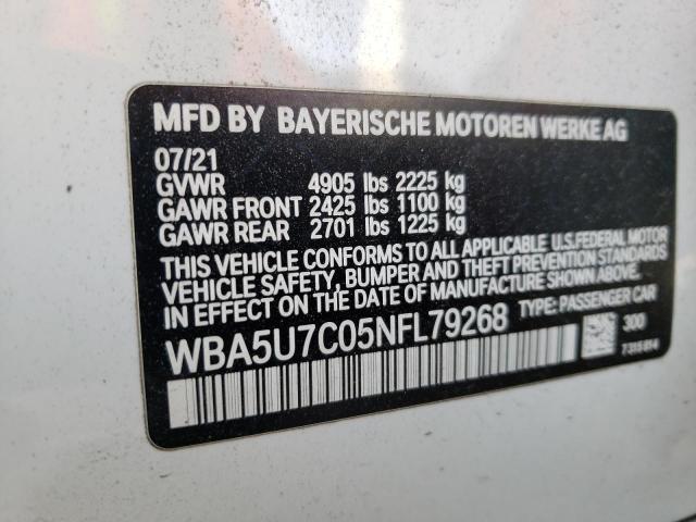 2022 BMW M340I - WBA5U7C05NFL79268