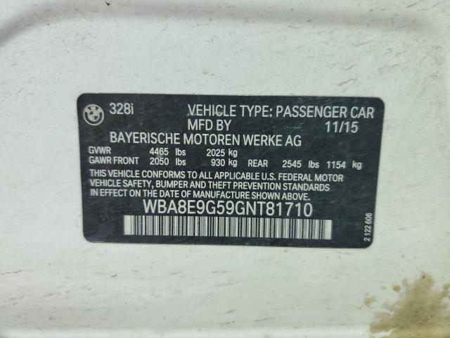 WBA8E9G59GNT81710 BMW 328 I Sulev
