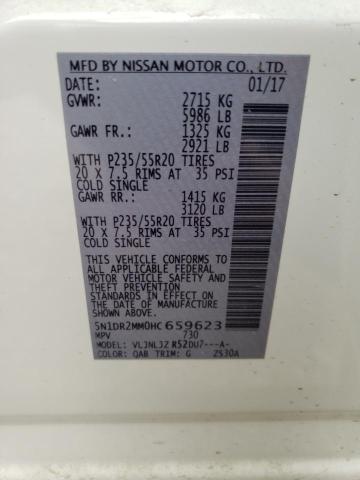5N1DR2MM0HC659623 Nissan Pathfinder S
