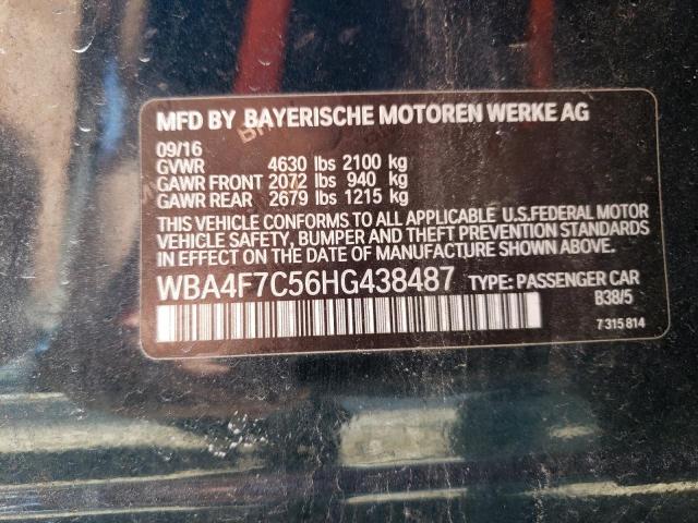 2017 BMW 430I GRAN - WBA4F7C56HG438487