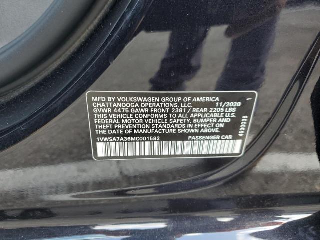 2021 VOLKSWAGEN PASSAT SE - 1VWSA7A36MC001582