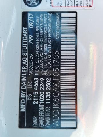 WDDJK6GAXJF051736 Mercedes-Benz SL 450