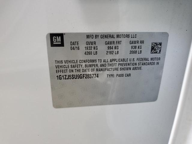 2016 CHEVROLET MALIBU HYB - 1G1ZJ5SU9GF283774