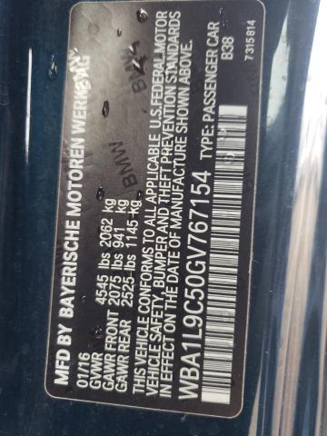 WBA1L9C50GV767154 BMW 228 Xi Sulev