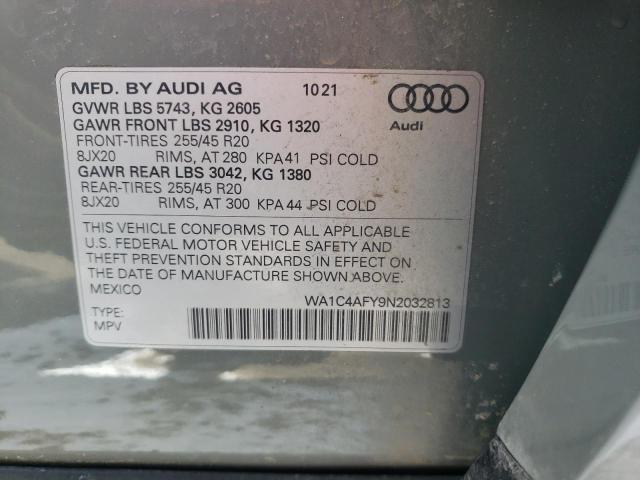 2022 AUDI SQ5 PRESTI WA1C4AFY9N2032813