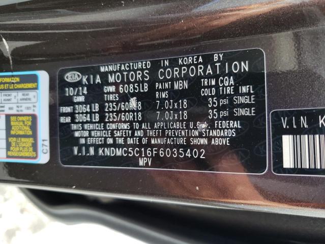 KNDMC5C16F6035402 KIA SEDONA EX