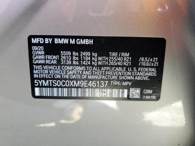 2021 BMW X3 M COMPE - 5YMTS0C0XM9E46137