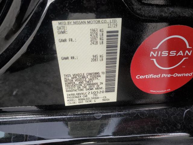 1N4BL4BVXLC210520 Nissan ALTIMA S