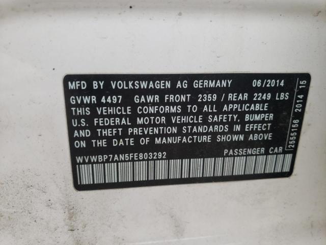 2015 VOLKSWAGEN CC SPORT - WVWBP7AN5FE803292