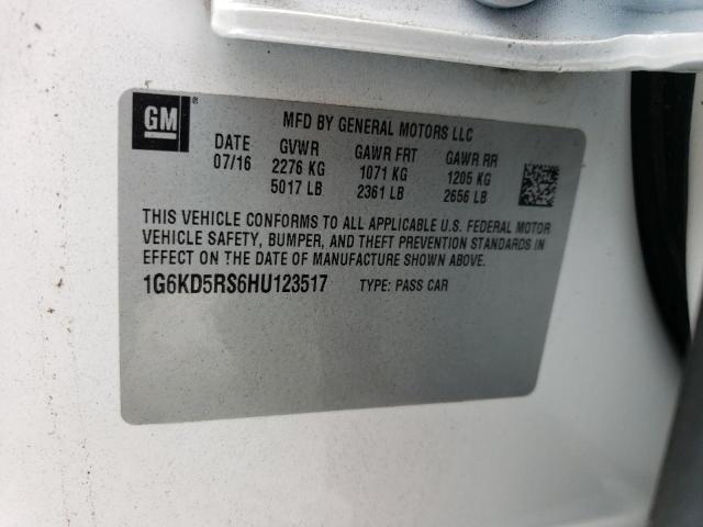 2017 CADILLAC CT6 LUXURY - 1G6KD5RS6HU123517
