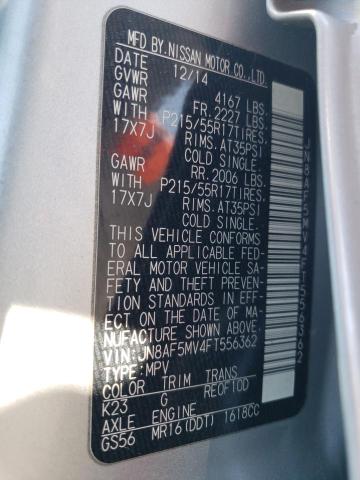 2015 NISSAN JUKE S - JN8AF5MV4FT556362