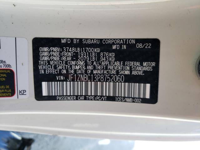 2023 TOYOTA GR 86 JF1ZNBC13P8752060