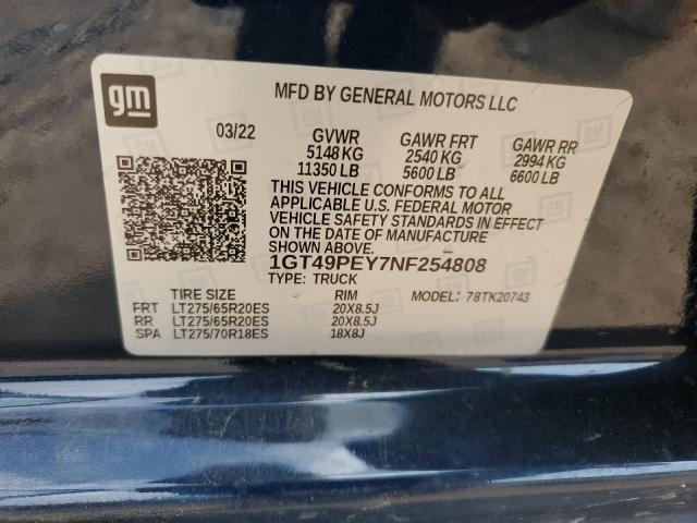 1GT49PEY7NF254808 GMC Sierra K2500 At4